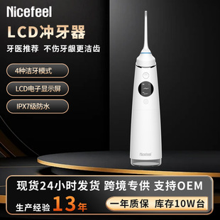 Multifunctional Electric Portable Dental Cleaner, High-Pressure Pulse Household Dental Irrigator with Power Display, Gum Protection
