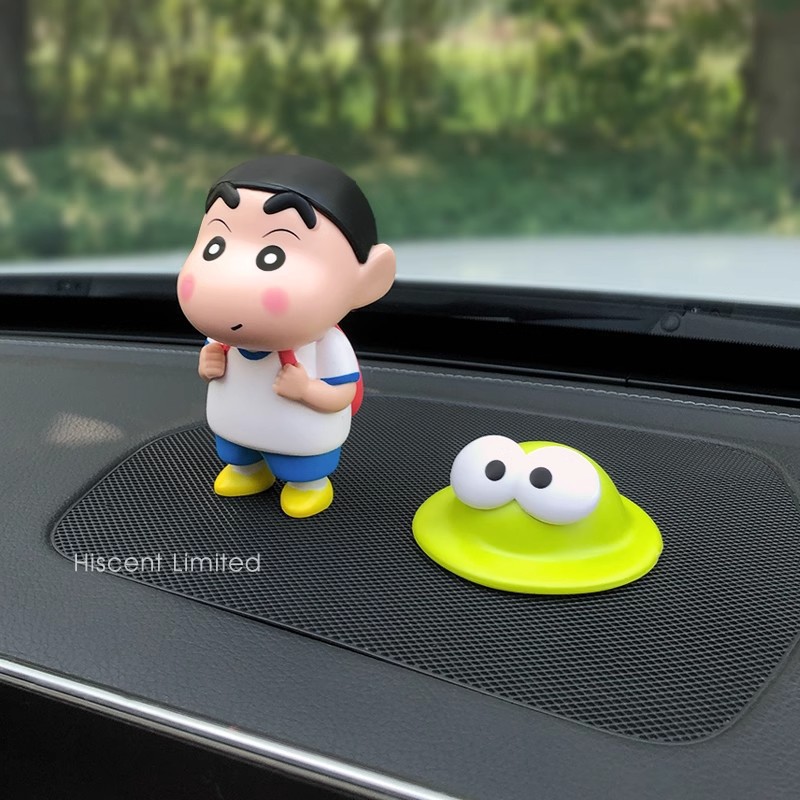 Cute Rotating Shin-Chan Car Ornament, Electric Vehicle Interior Decoration, Car Dashboard Figurine, Office Desk Decoration, Car Exterior Tail Decoration