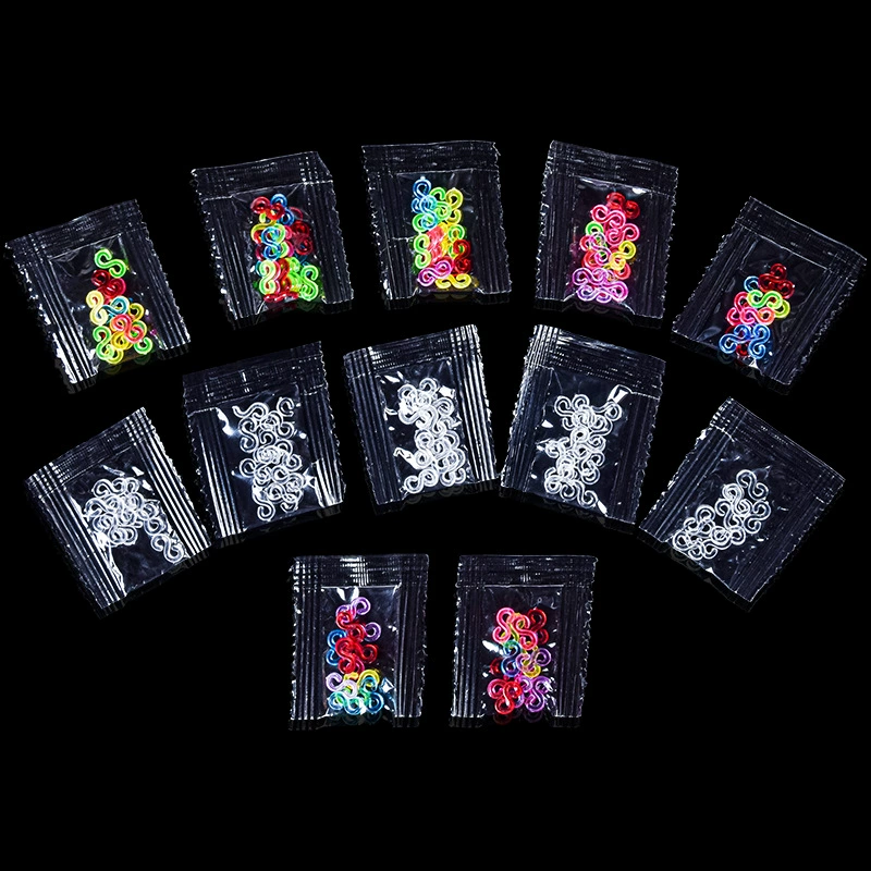 Радужный тканый браслет с резинкой красочная прозрачная Пряжка S пряжка 12 производителей зерна S зажимы материальные аксессуары