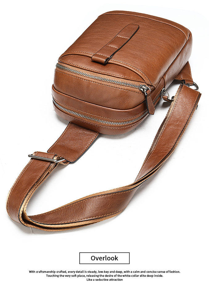 Túi đeo chéo nam đeo ngực da bò lớp đầu 17×5×30,5 cm — 20202 màu đen, 698 màu đen, Cà phê 698, 9011 màu đen chi tiết 16