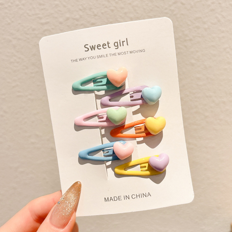 Clip de cabello de color dopamina para niños clip de frangeo lateral lindo clip de cabello para bebés niñas clip de cabello BB