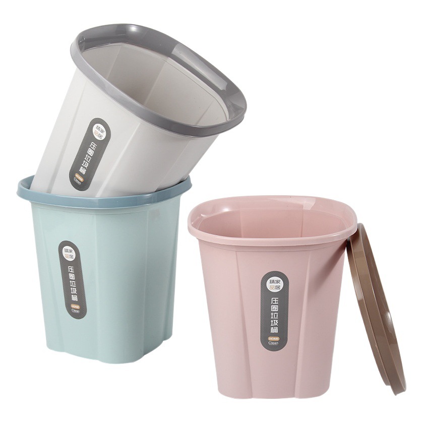 Casa nórdica dormitorio cocina rectangular anillo de presión grande bote de basura mayoristas Hotel bote de basura canasta de basura