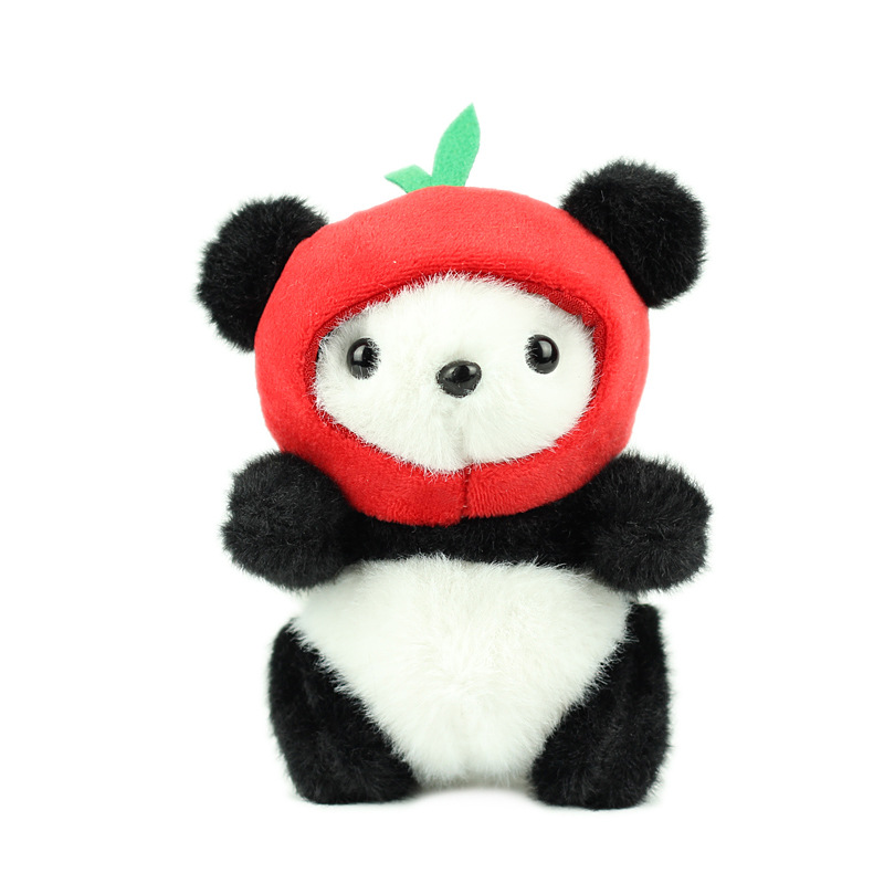 Red en línea lindos lindos colgantes de panda juguetes de peluche muñeca bolsas colgantes muñecas llaveros muñecas panda gigante