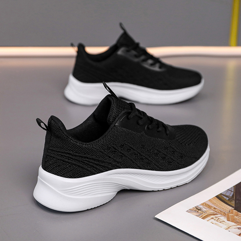 Zapatos deportivos de verano de dos estrellas zapatos de mujer una sola red hueco transpirable zapatos de carrera antideslizantes ligeros suaves zapatos casuales de estudiantes mujeres