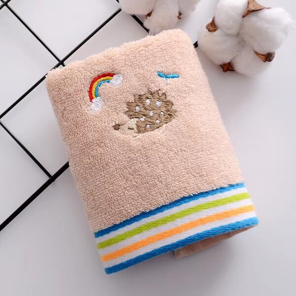 cotton children's soft cartoon towel for home use for kindergarten