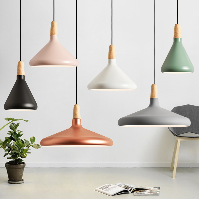 Nordic Post-modern Simple Personality Style Restaurant Chandelier Dining Room Bar Cafe Single Head Industrial Style Art Lamp