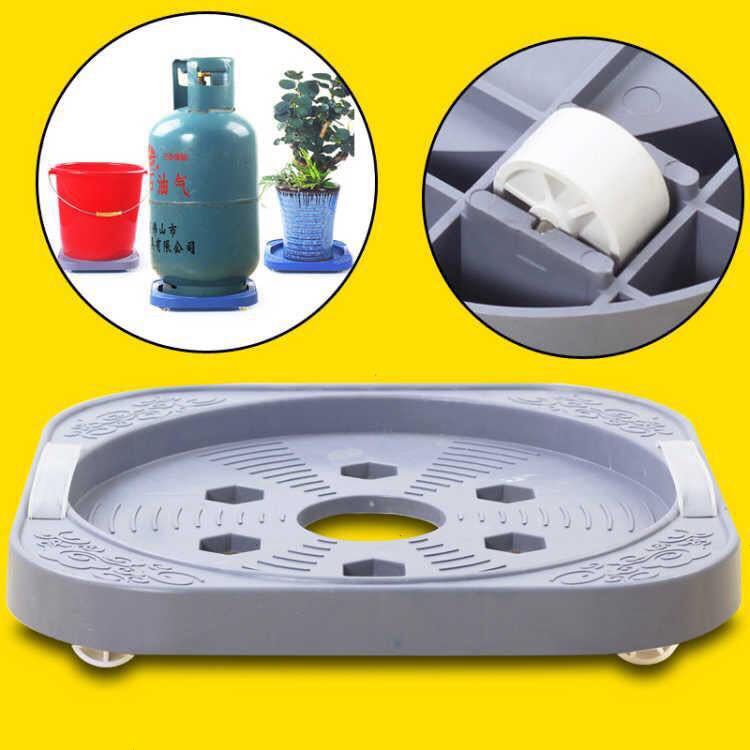 Thickened gas bottle bracket mobile pallet gas tank rack potted plant bucket flower pot parallel wheel mobile base