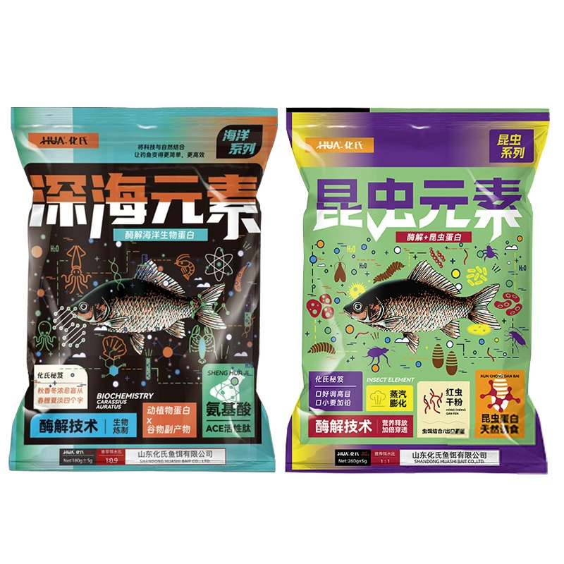 Протеиновая приманка Huashi Deep Sea Elements с рыбным запахом для рыбалки