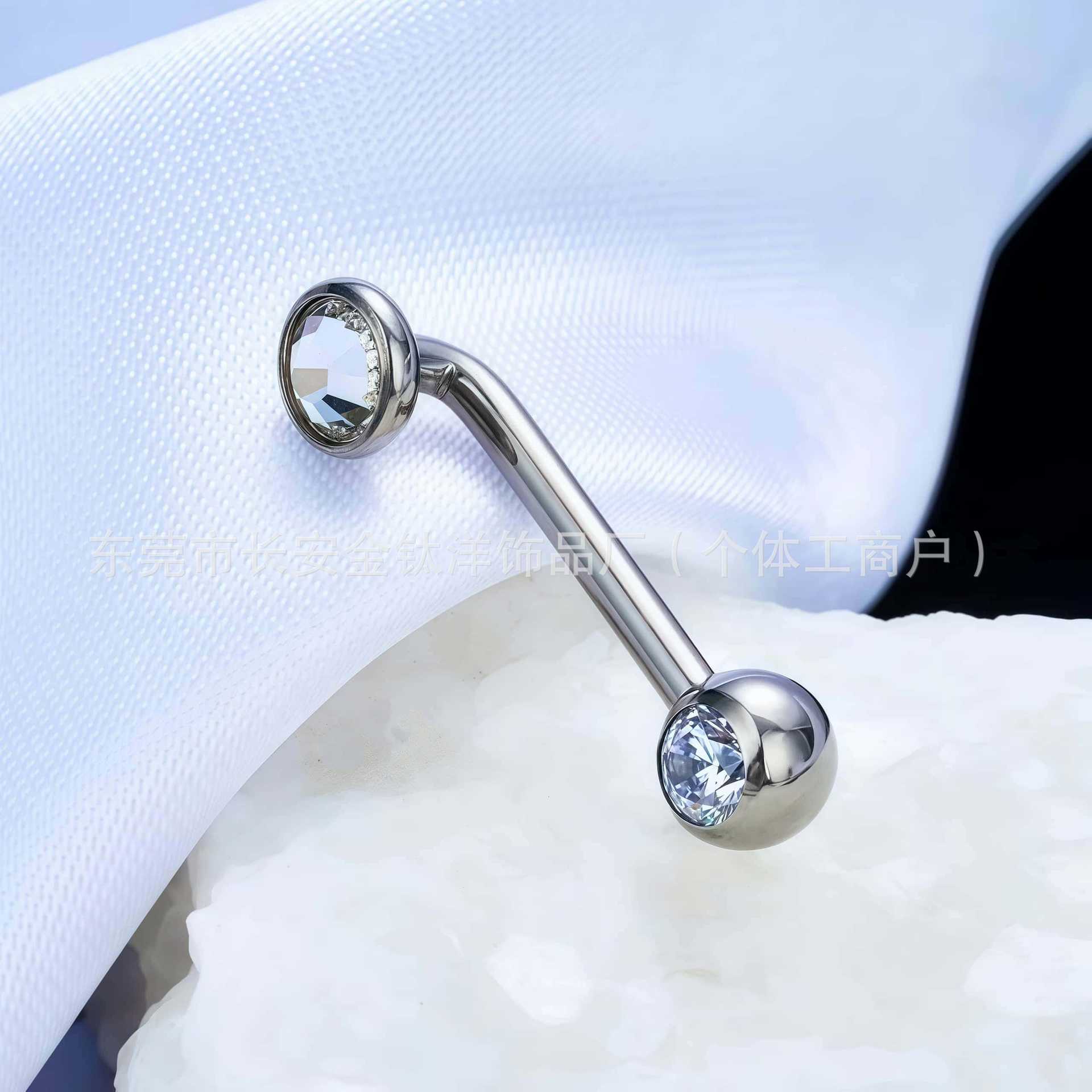 Labret piercing jewelry detail image