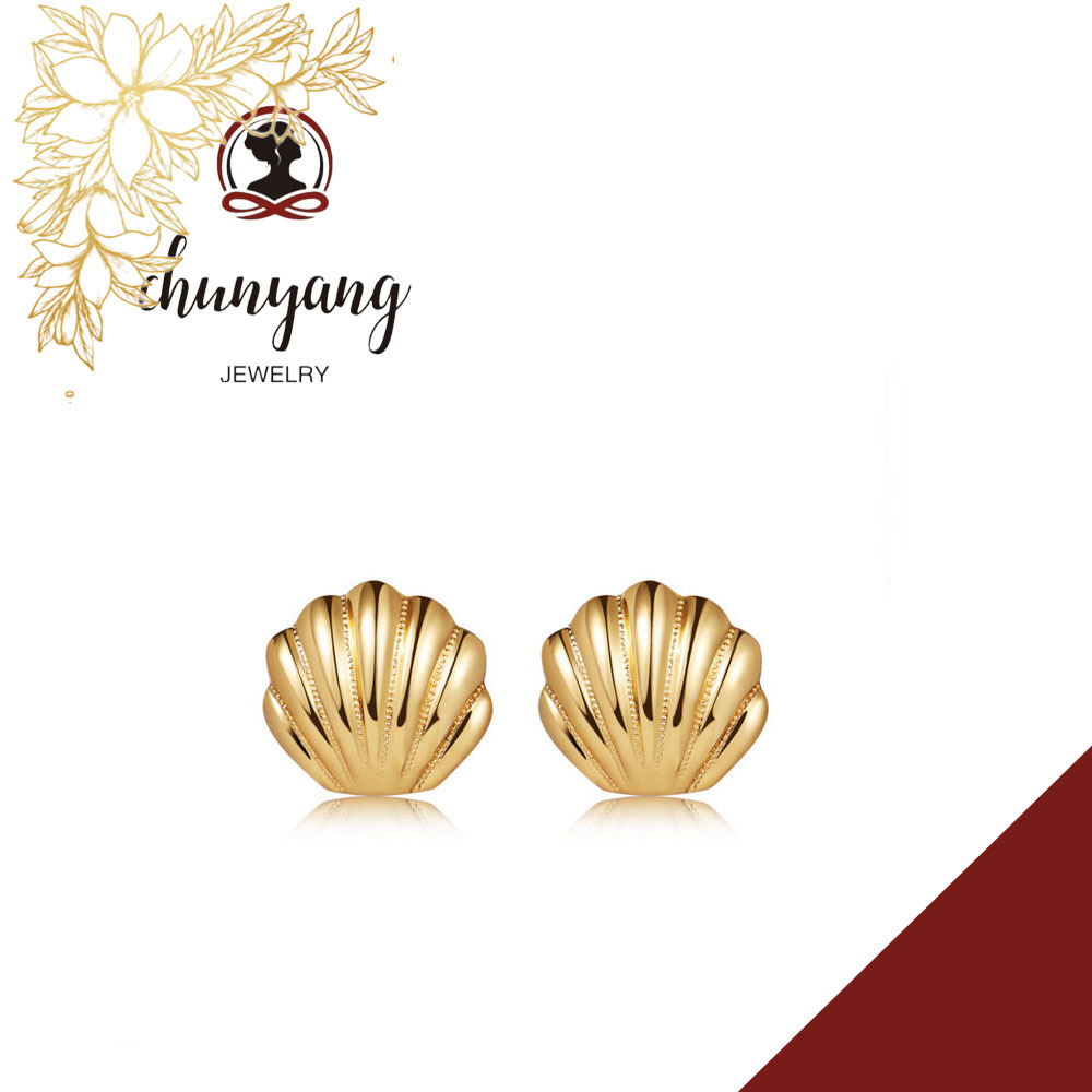 Matte retro fashionable universal design earrings