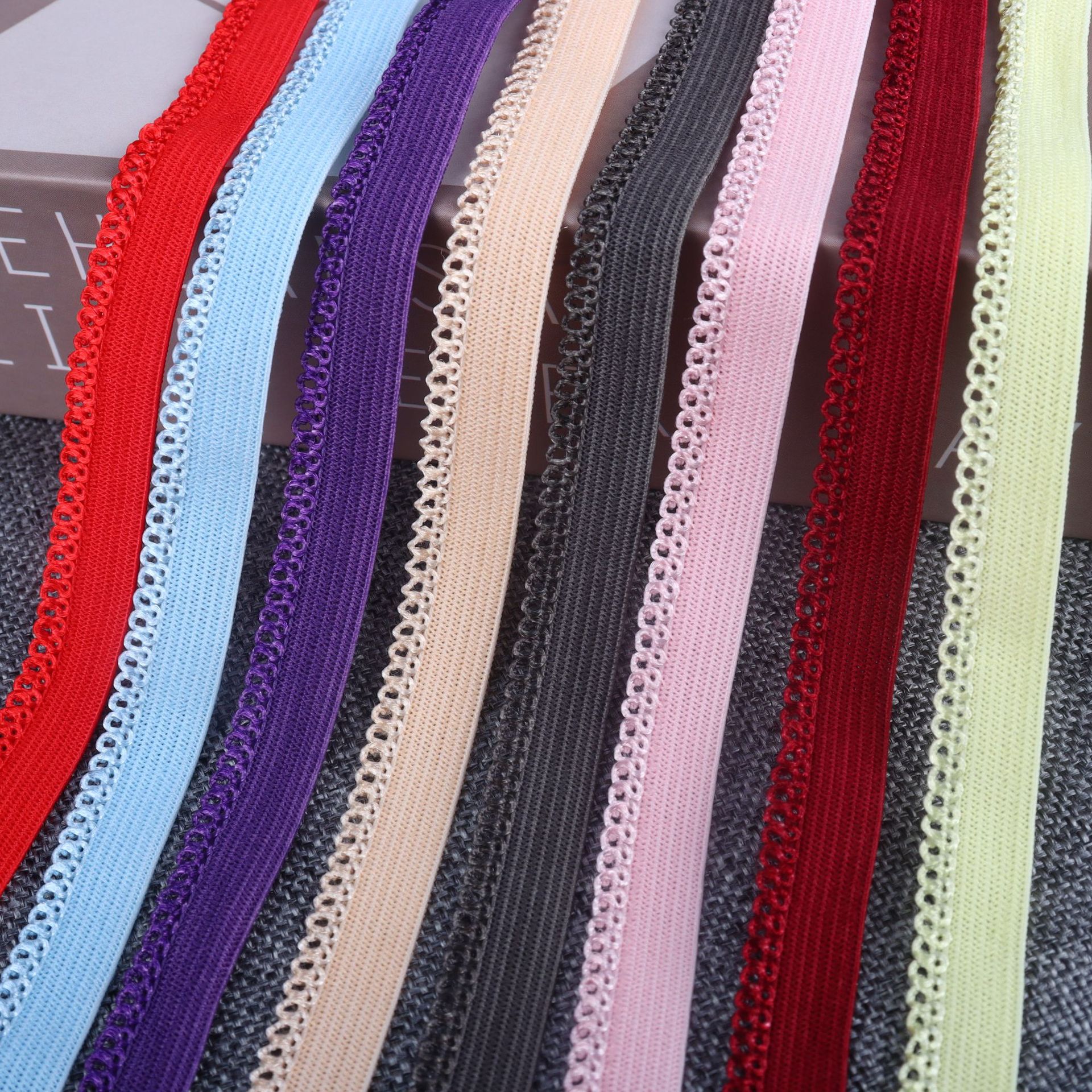 1.0CM八根牙8根牙七根牙内裤底裤小牙带小花边辅料条现货外贸批发