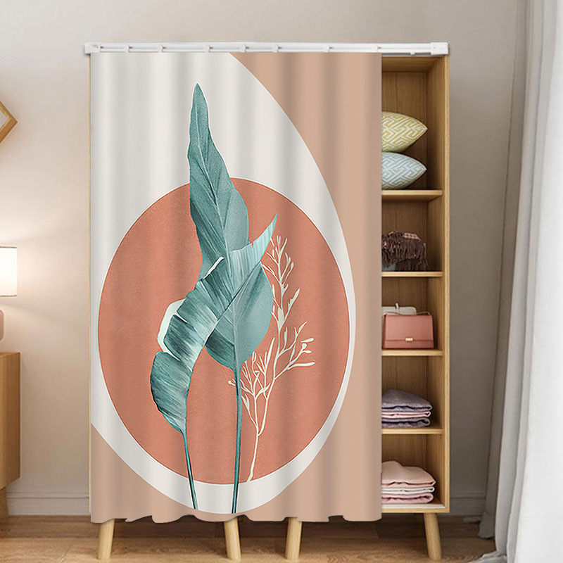 Shoe Cabinet Cover Curtain Cabinet Door Curtain Wardrobe Kitchen Dust-proof Cover Cloth Paste Track Cabinet Sundries Cover Ugly Curtain