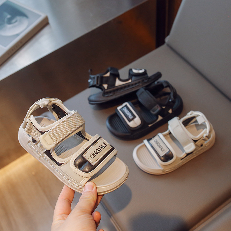 Sandalias para Niños 2025, Nuevas Sandalias de Verano para Niños, Suela Blanda Antideslizante, Zapatos de Playa para Niños Mayores, Estilo Coreano, Sandalias Casuales Cosidas