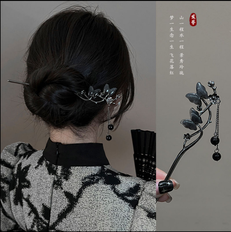 Nueva horquilla de estilo chino borla de alto grado para mujer horquilla diaria updo horquilla estilo antiguo hanfu hairpin tocado