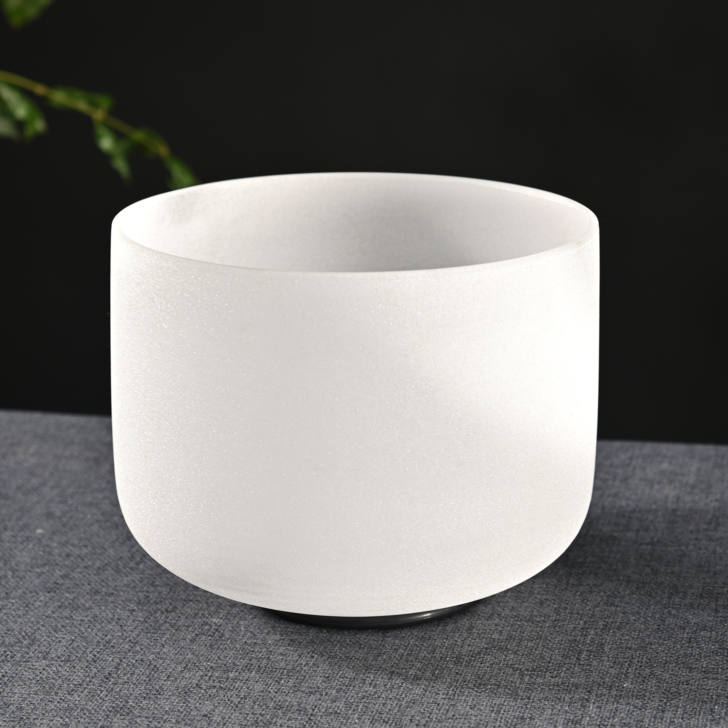 Slightly Flawed Frosted Crystal Singing Bowl Quartz Bowl Sound Therapy Singing Bowl Meditation Sanskrit Music Bowl Music Bowl Singing Bowl