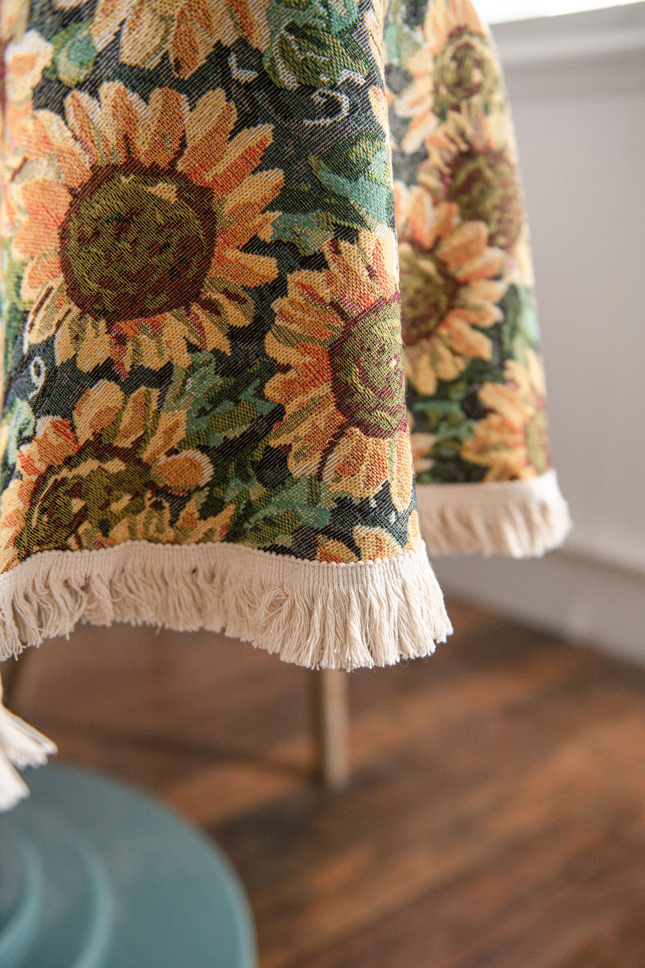 提花向日葵+ 白须圆形