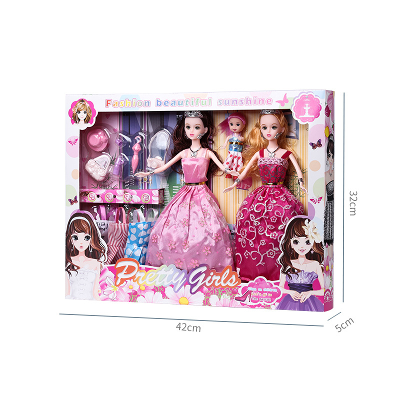 Barbie Doll Set Children's Toy Girl Princess Dress Up Doll Gift Box