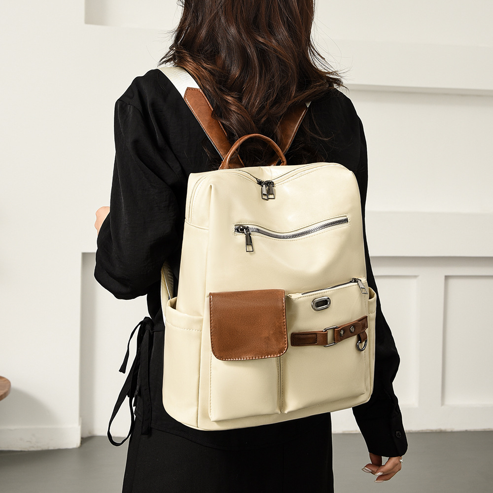 retro capacious backpack for traveling