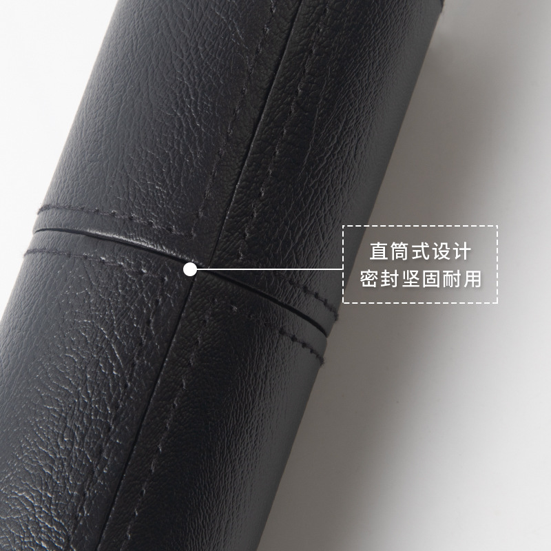 化粧ブラシ収納桶PU皮革ミニミニミニブラシバケツ防塵防水蓋付き携帯型化粧ブラシバケツ|undefined