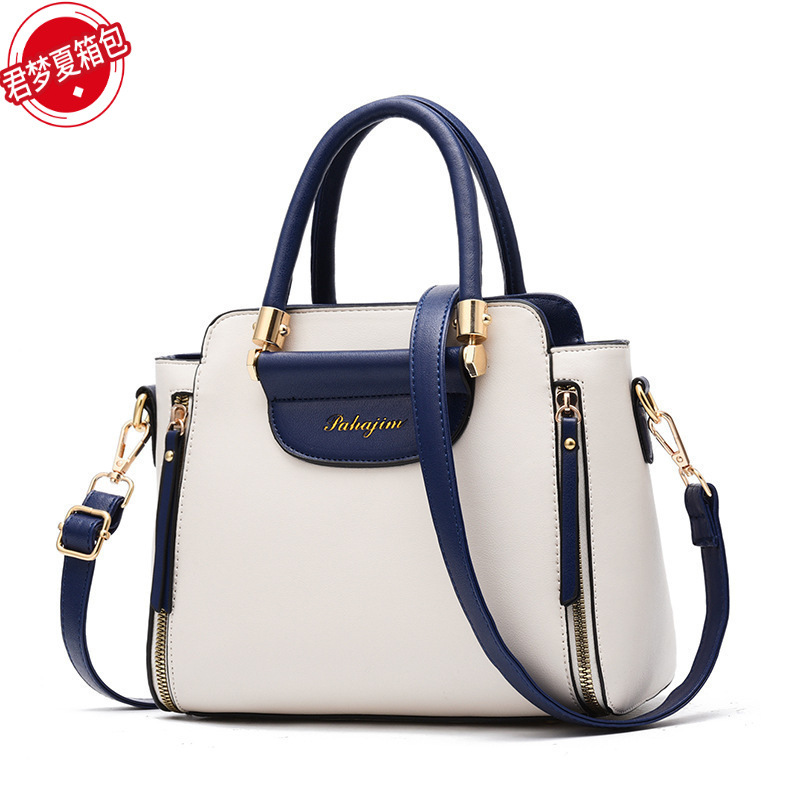 Bolso de mujer al por mayor 2024 nuevo bolso de moda de gran capacidad de color a juego bolso de mujer simple contraste color hombro bolsa de mensajero