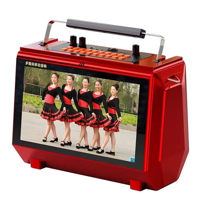 Jinzheng スクエアダンスオーディオスピーカー大画面カラオケ HD U ディスク屋外カラオケ Bluetooth ビデオプレーヤー|undefined