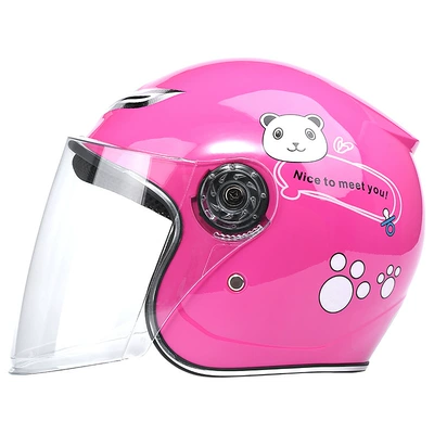 Motosiklet kaskı (dəbilqə) Helmet Riding Safety Helmet - deep-pink