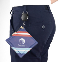 Piramalo Korean style new golf cleaning cloth, golf club wipes, telescopic hanging ring wipes