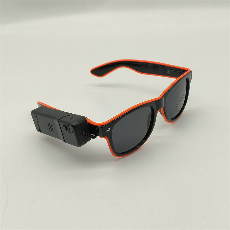 Inalámbrico luminoso arroz clavos gafas de baile de maquillaje espectáculo de bar bungee rescate club nocturno ligero y fresco tendencia de luz nocturna
