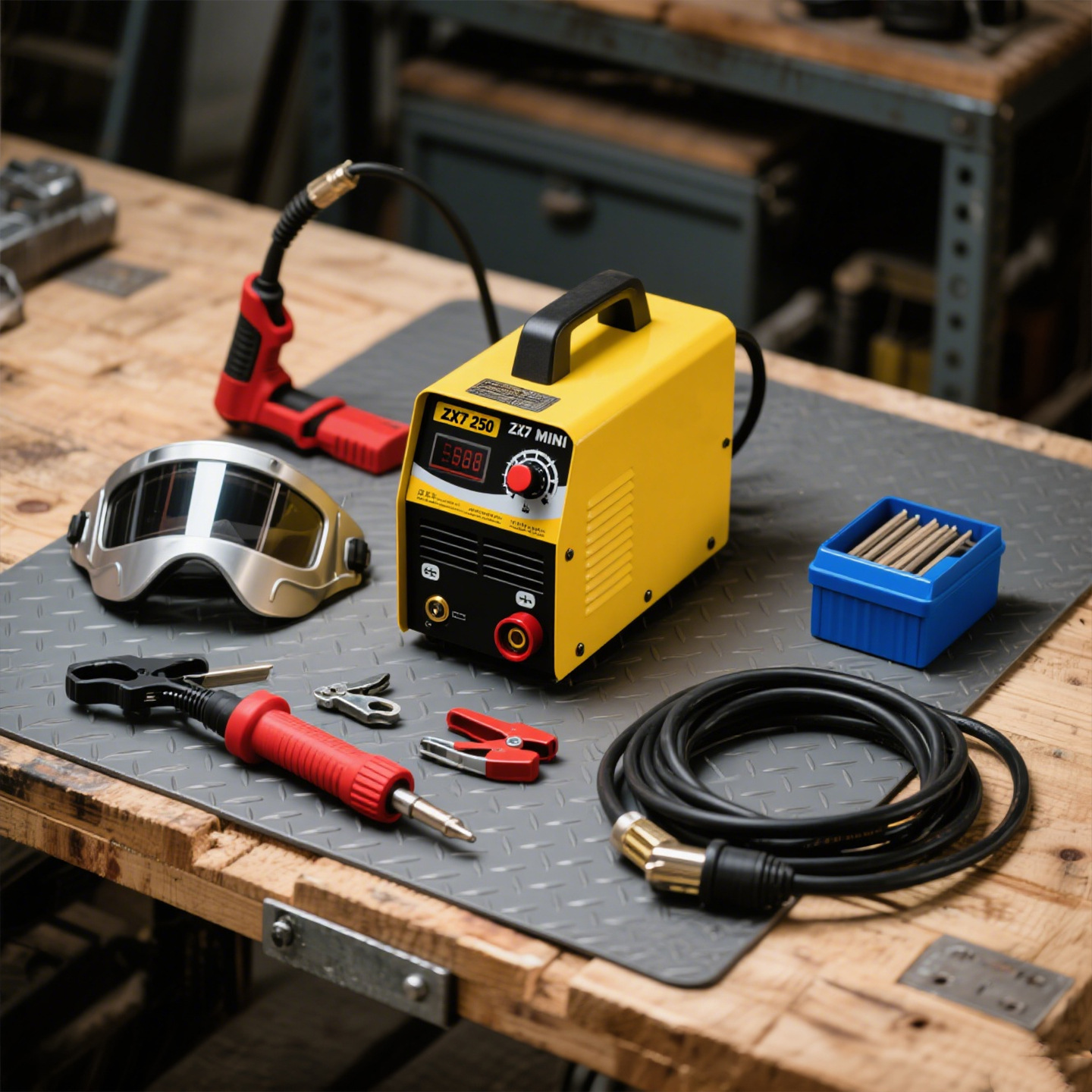 Máquina portátil de soldadura mini 110V / 220V MMA arco IGBT inversor 200 / 250A soldadora de alambre de cobre