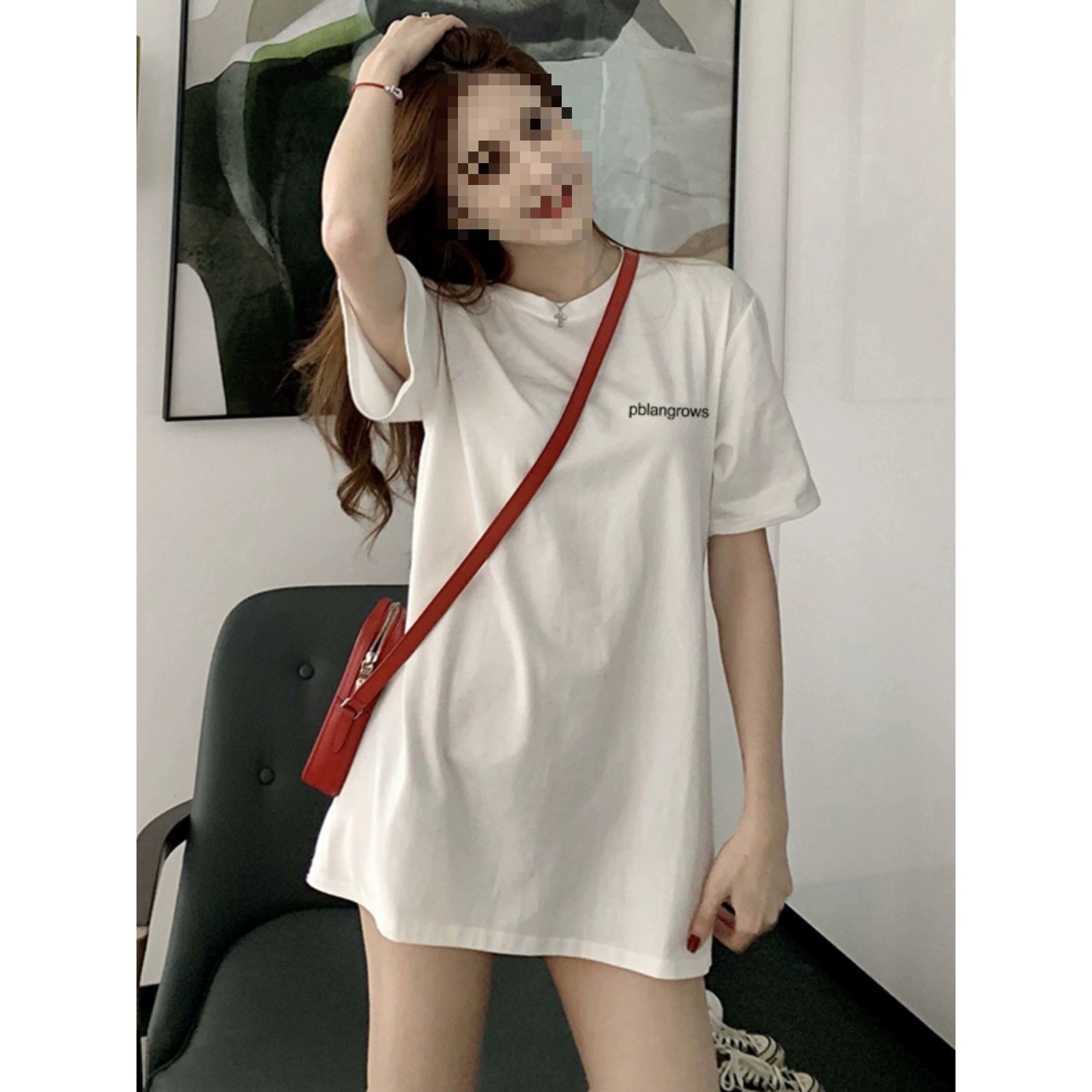 Летняя белая рубашка с короткими рукавами женская рубашка большого размера сострадание весной и осенью