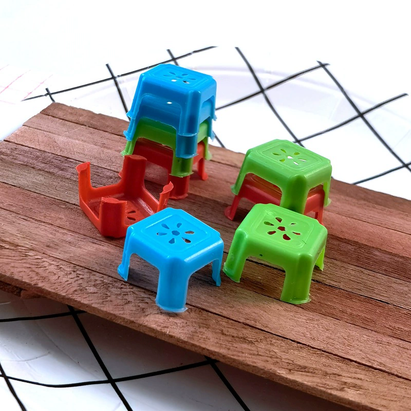 DOLLHOUSE маленькая Ткань Кукольный дом аксессуары украшения маленькие украшения сцена модель мини-моделирование мебель маленький табурет