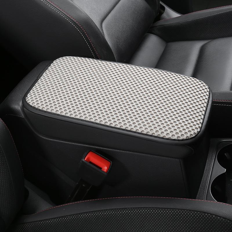 Fushou – Armrest box pad Ice Silk Wear-resistant - gray