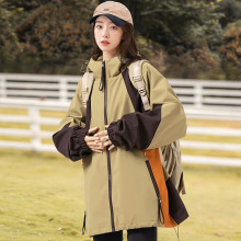 防风冲锋衣美式外套春季新款高街户外登山防水多色连帽工装夹克潮