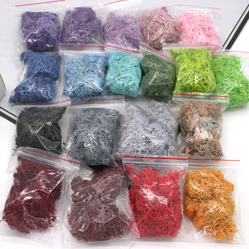 Eternal Moss 10g Bag Handmade DIY Flower Material Plant Landscaping Wall Moss Fan Photo Frame Dried Flower Material Package Eternal Moss 10g Bag Handmade DIY Flower Material Plant Landscaping Wall Moss Fan Photo Frame Dried Flower Material Package