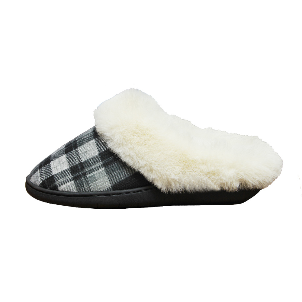 Unisex Casual Plaid Round Toe Cotton Slippers display picture 18