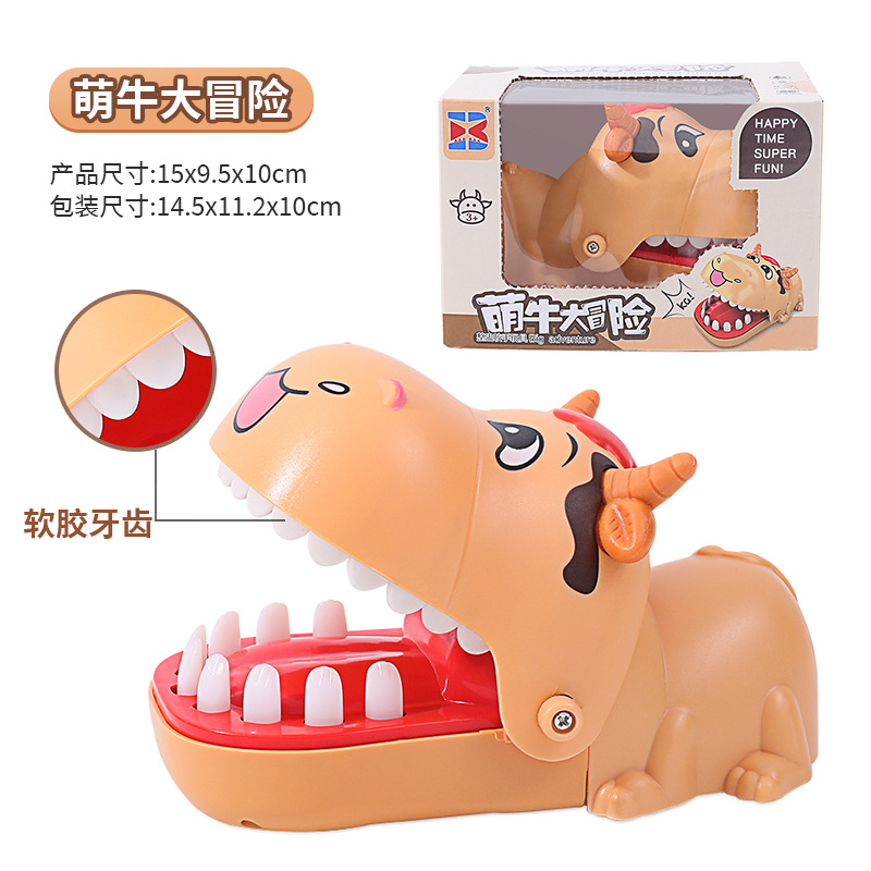 Morder los dedos pequeño cocodrilo dinosaurio para niños truco juguete niño Presione los dientes gran tiburón morder la boca de la gente tirar los dientes morder las manos