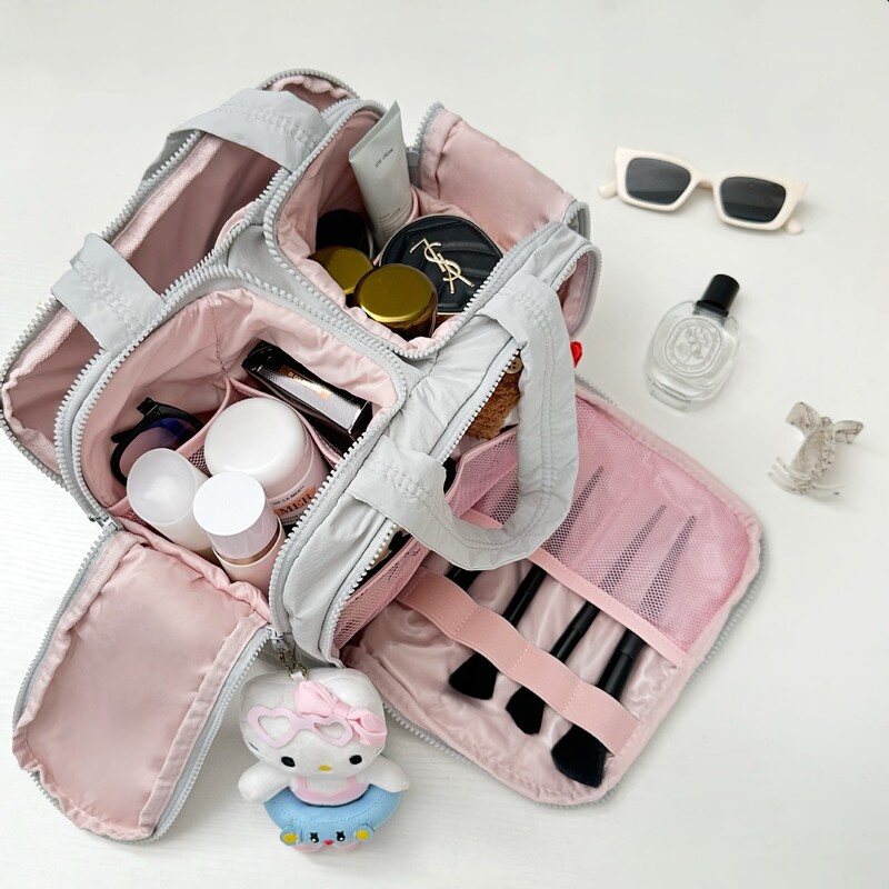 旅行の必需品収納袋収納袋シンプルな多機能大容量トイレタリーバッグ旅行収納袋化粧品袋女性|undefined