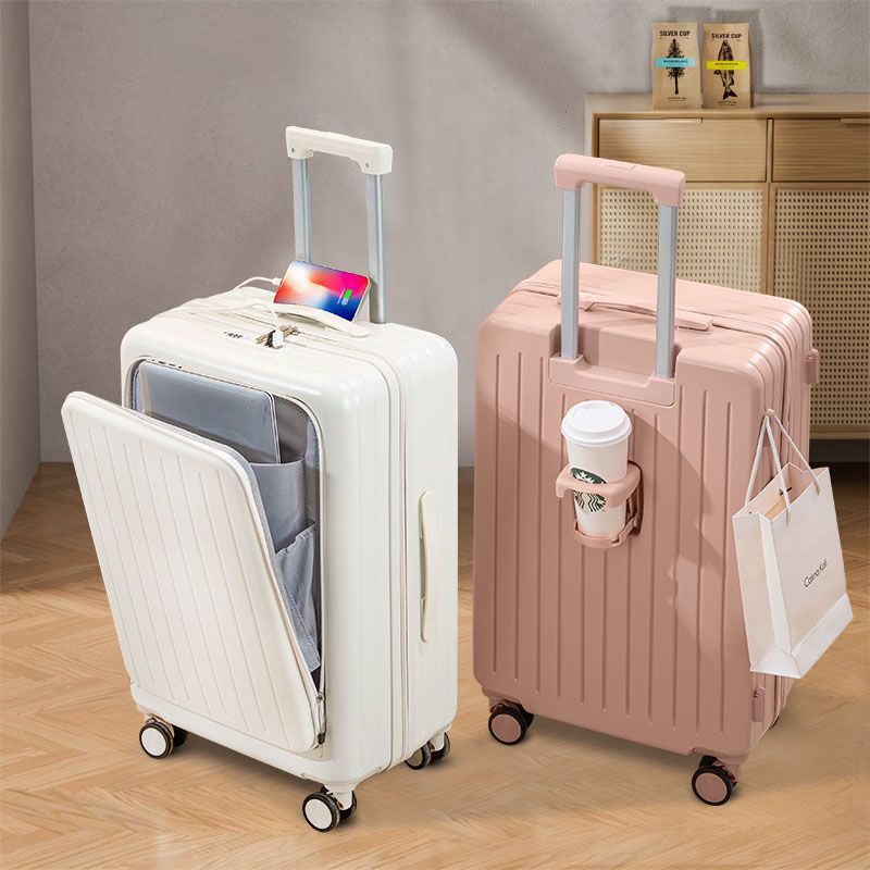 2 Front-Opening Multifunctional Suitcases, New Model for Students, Sturdy, Large Capacity, Durable, Password Lock Suitcase, Trolley Suitcase for Travel 2 Front-Opening Multifunctional Suitcases, New Model for Students, Sturdy, Large Capacity, Durable, Password Lock Suitcase, Trolley Suitcase for Travel
