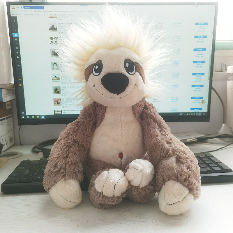 Peluche de Perezoso Pequeño Sudamericano, Feo y Divertido, Regalo de Cumpleaños para Niña, Venta al por Mayor Transfronteriza