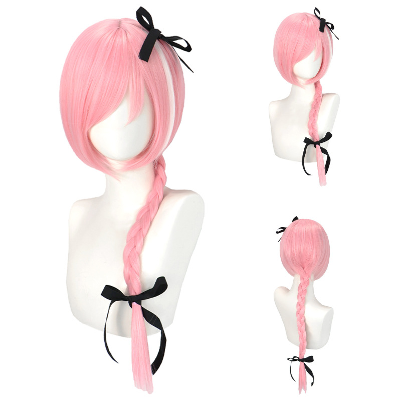 Apocrypha Fate/Go Astolfo Aifu Cos Wig Cherry Pink Long Braids