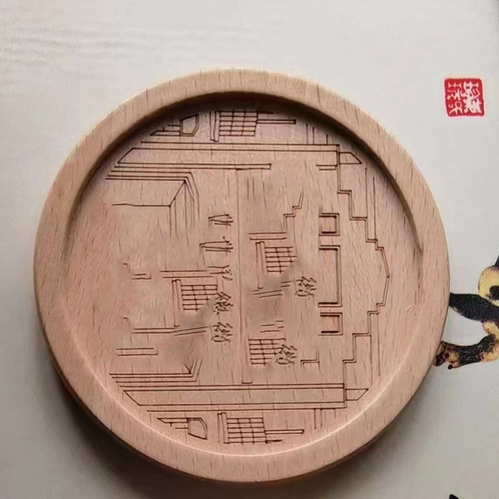 너도밤나무 페인트 10*10*1cm 홈