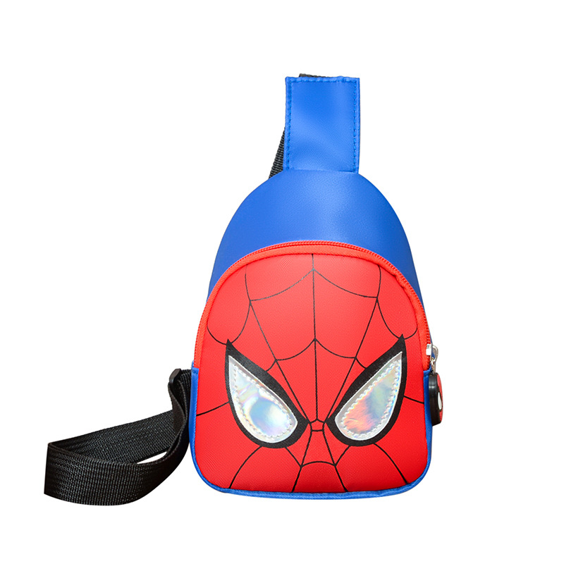 Cartoon Anime Bolso de pecho para niños y niñas Araña fresca de moda Bolso de mensajero para niños guapos Viajes al aire libre Monedero para niños