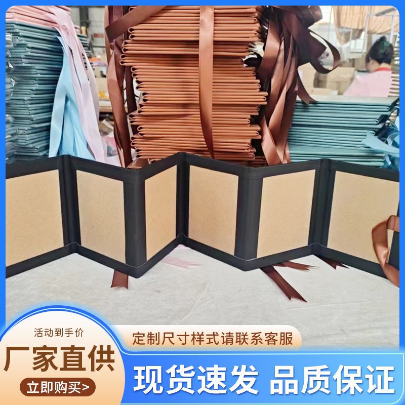 in stock Creative Handmade Lala Book Quadruple Six Organ Album Table Folding Album PU Photo Collection