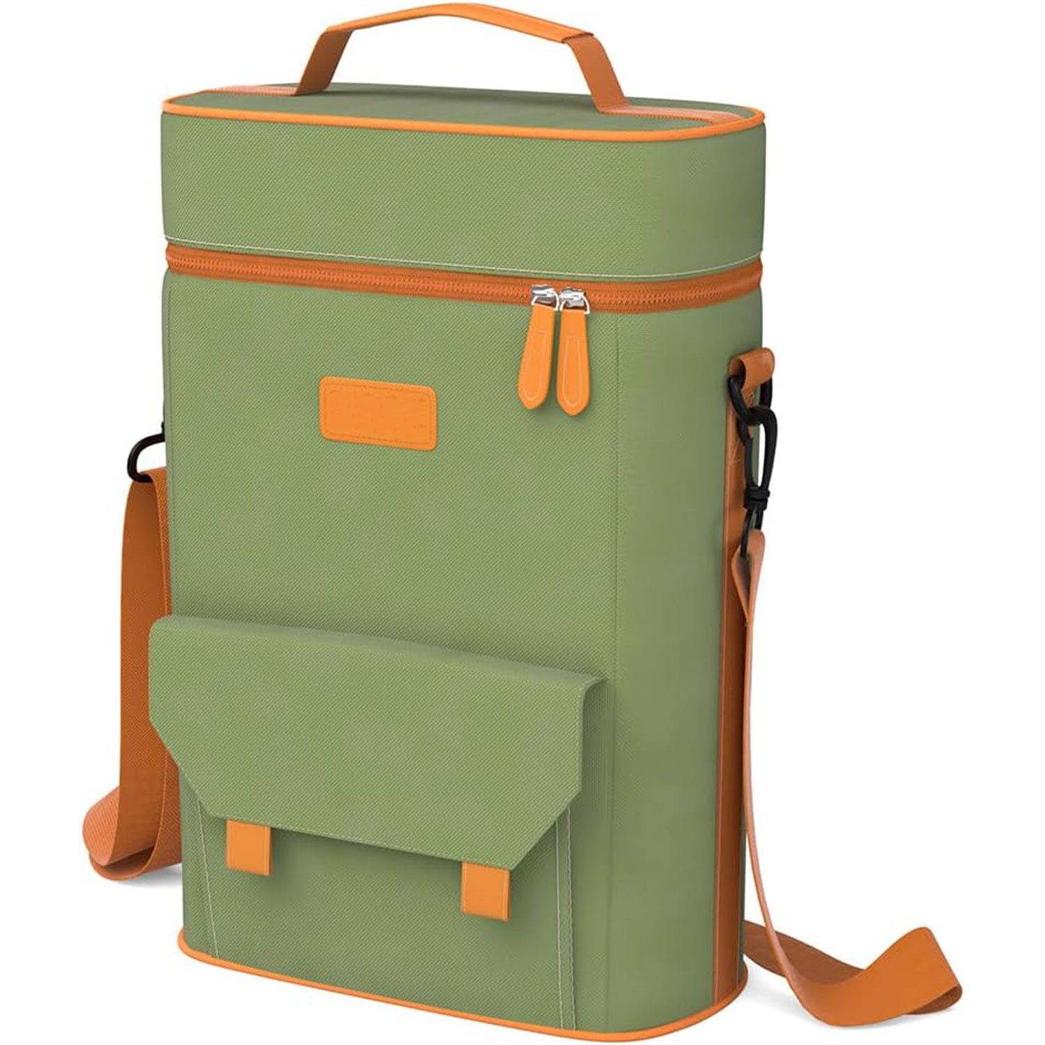 Bolsa térmica refrigerada para vino de Amazon transfronteriza, bolsa de vino portátil, plegable, impermeable y tipo bandolera.