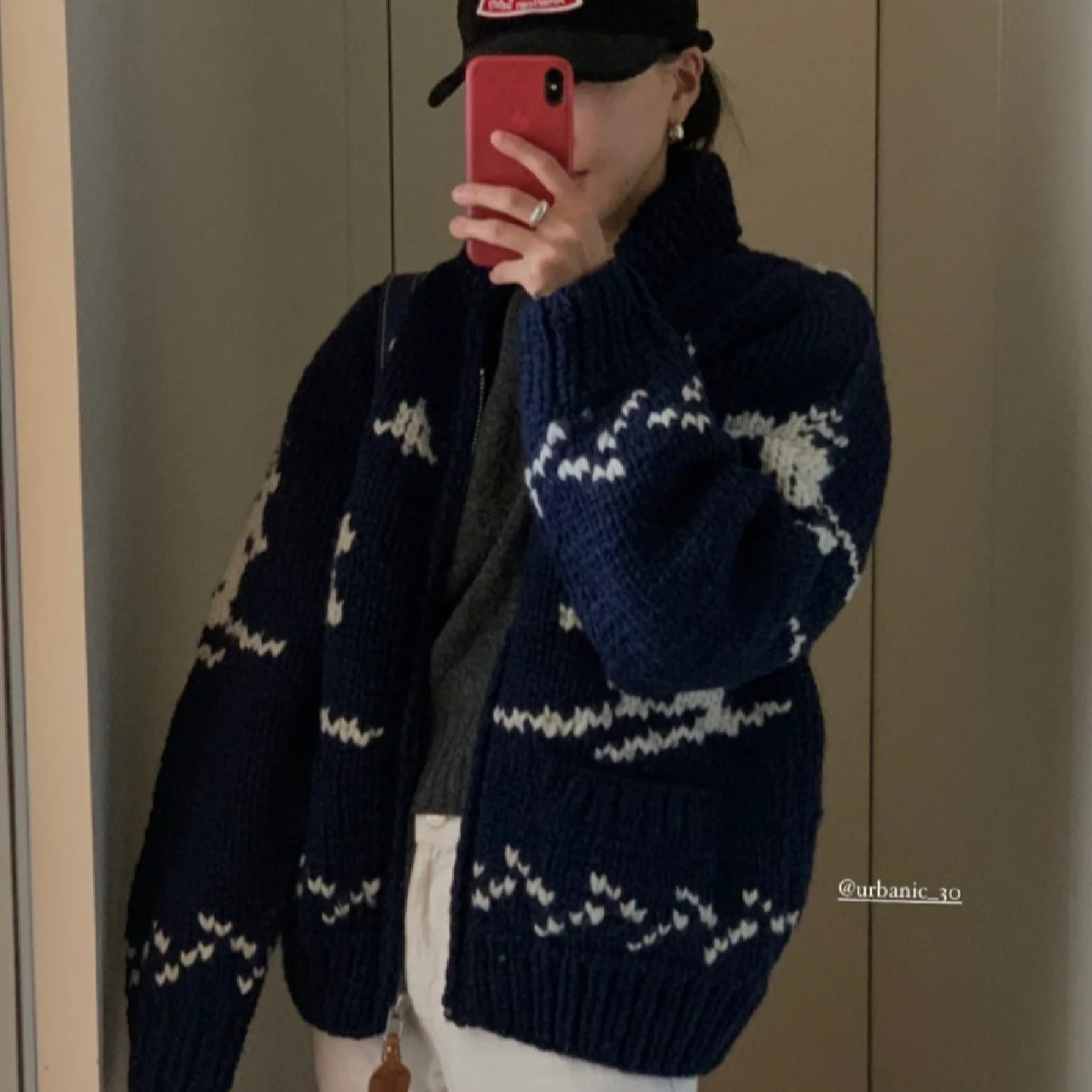 재고 2024 가을 새 한국 디자이너 열 블로거 크리스마스 새해 엘크 니트 스웨터