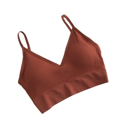 Foreign trade big u sports bottoming beautiful back sling inner wear with breast pads to wrap breasts and prevent exposure, tube top bra for women