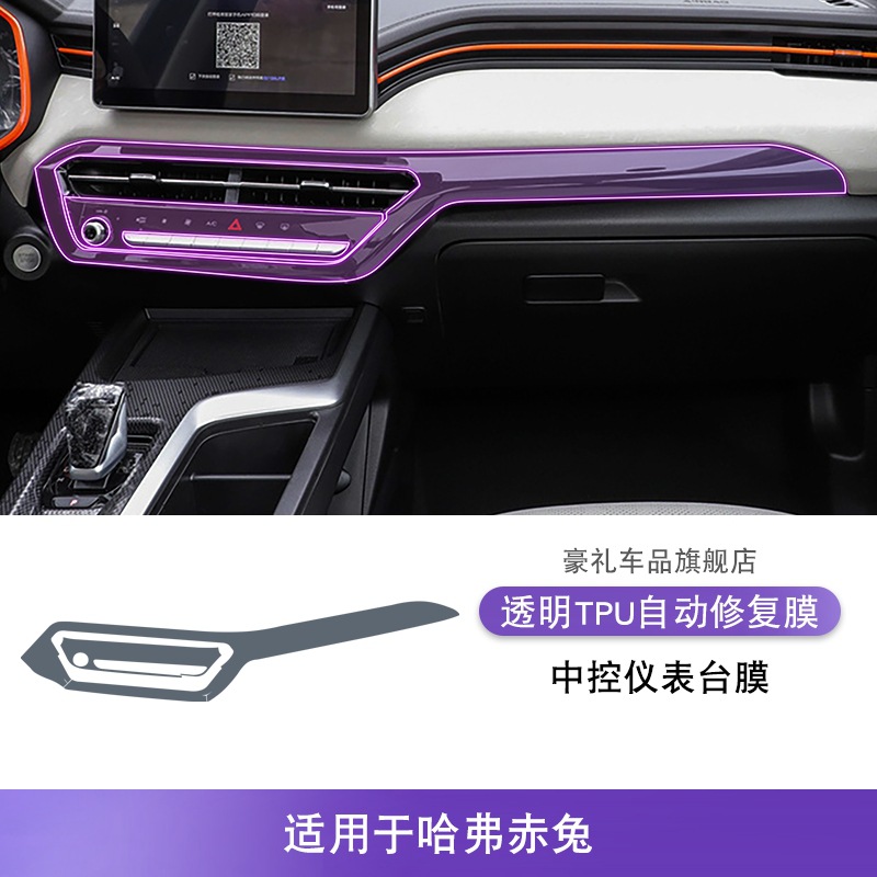 Haval – Car interior film Center Console Interior - 21-25-haval-chitu-center-console-dashboard-film