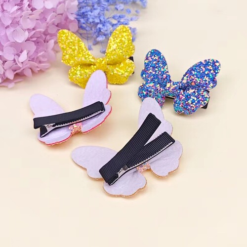 ins bright pink Gretel hair clip 70908 American full side clip performance hair accessories cute baby foreign trade butterfly hair clip jewelry