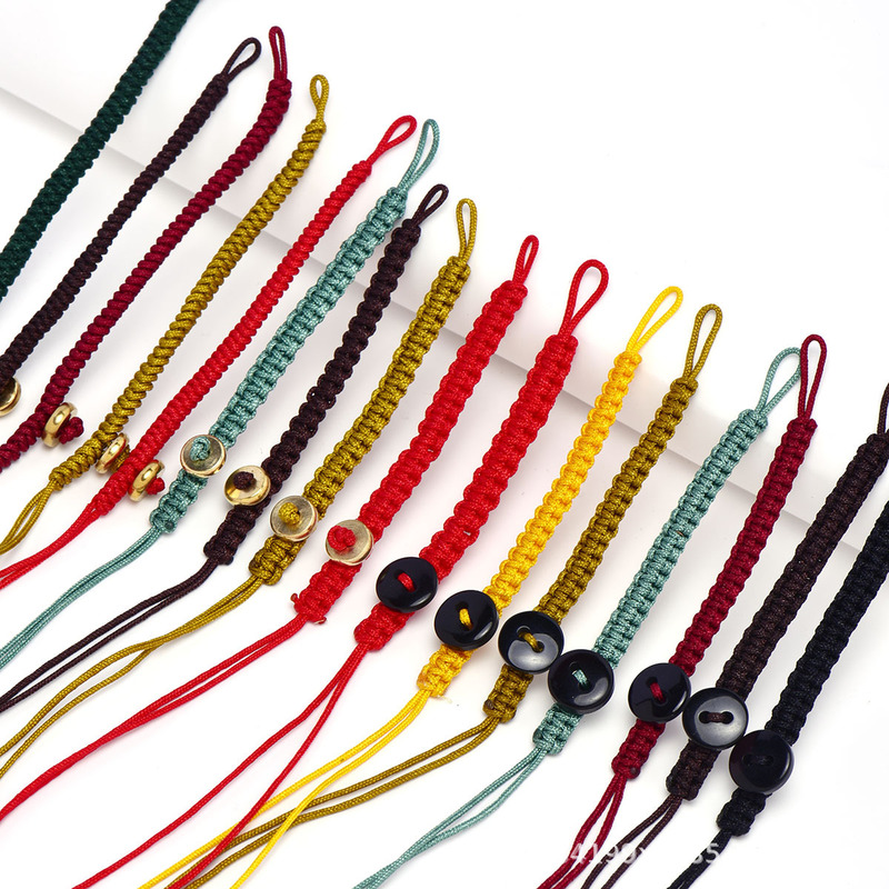 Car keychain rope 72 nylon double flat knot braided rope wholesale text play jewelry plain rope pendant rope Car keychain rope 72 nylon double flat knot braided rope wholesale text play jewelry plain rope pendant rope
