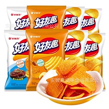 好丽友好友趣薯片零食批发膨化零食大礼包休闲小吃网红食品批發